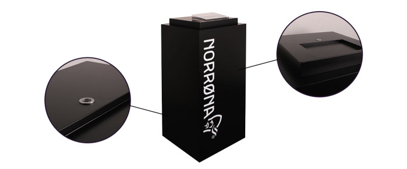 定制落地式黑色MDF服裝展示架 定制落地式黑色MDF服裝展示架